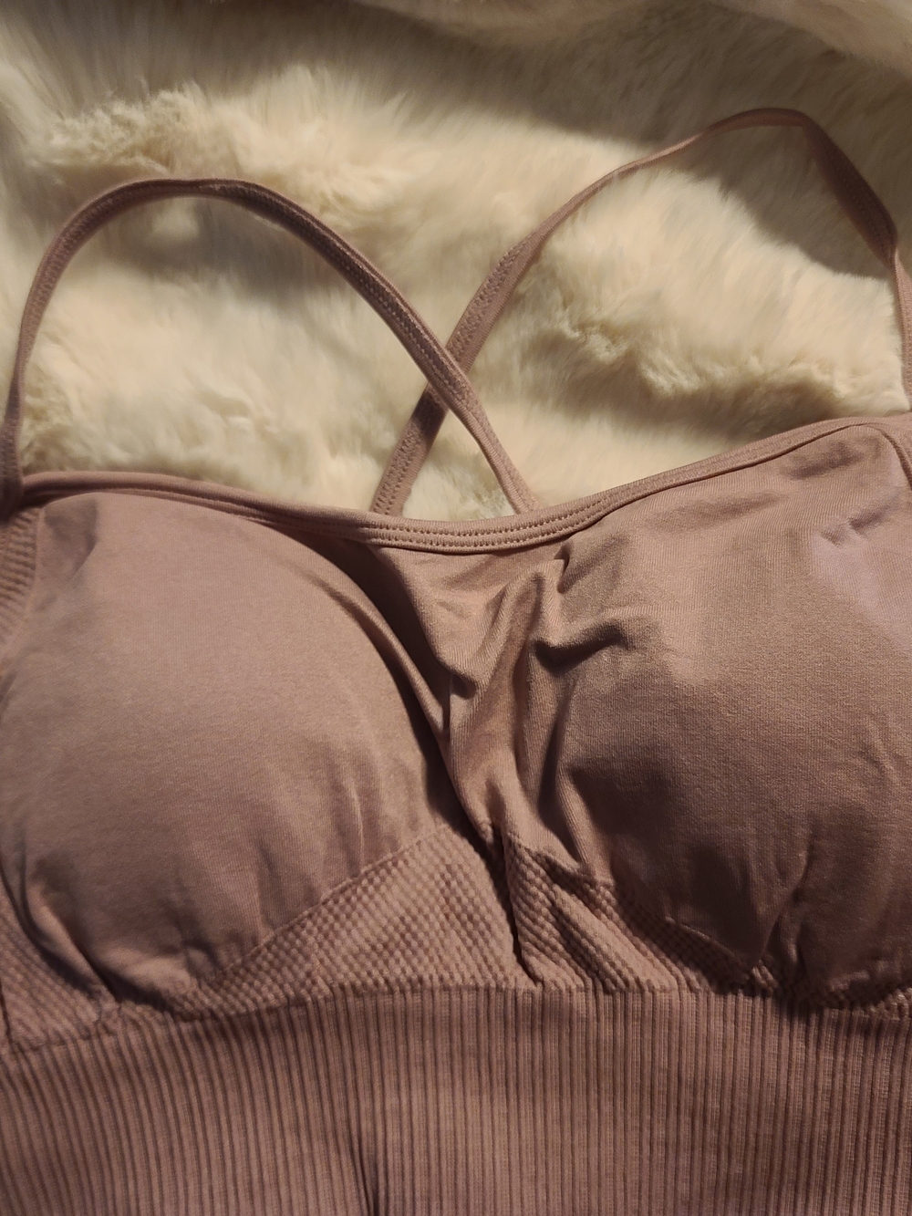 Skyface Everyday Seamless Bralette in Mauve